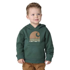 Carhartt Boy's Toddler Jungle Green Long Sleeve Hooded Graphic Sweatshirt