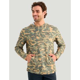 Huk Mens' Leeward Printed Fleece Hoodie