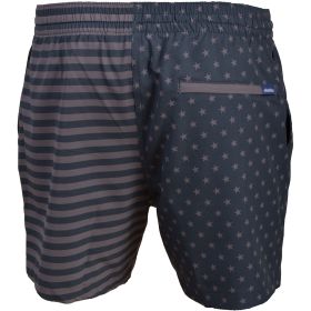 Chubbies Mens' Tonal Black and Grey Flag Print 5.5" Classic Lined Swim Trunk