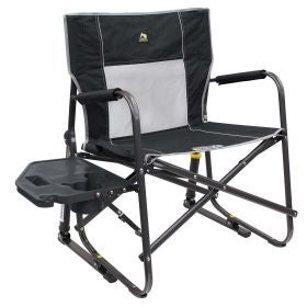 GCI Outdoor Freestyle Rocker XL Folding Chair with Side Table