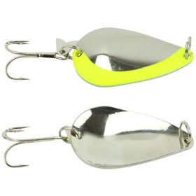 Acme 3/4 oz. Nickel-Chartreuse Stripe K.O. Wobbler Spoon
