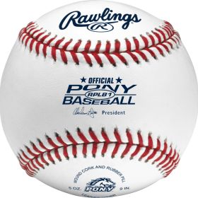 Rawlings RPLB1 Pony League Competition Grade Baseballs 14U 1 Dozen