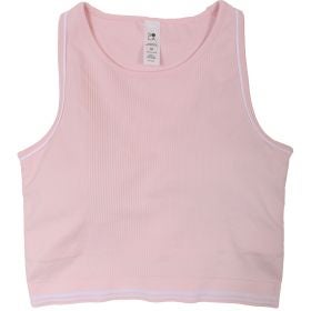 Sola Women's Rib Seamless Inbound Crop Top Bra Tank