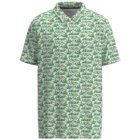 Hooey Men's 3X Weekender AOP Golf Green Short Sleeve Polo