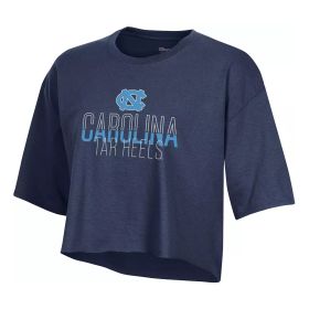 Champion Women's North Carolina Cropped Boyfriend Tee