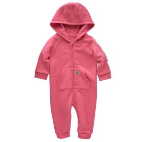 Carhartt Girl's Infant Zip-Front Fleece Hooded Coverall
