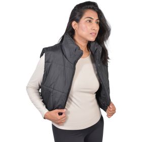 Me Jane Women's Crop Puffer Vest