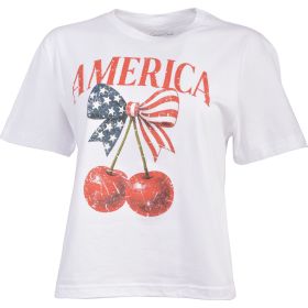 Canyon Creek Women's America Cherry Graphic Tee