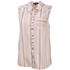 Canyon Creek Women's Button-Front Sleeveless Woven Top