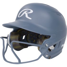 Rawlings Mach Hi-Viz 1-Tone Matte Batting Helmet with Attached Face Guard