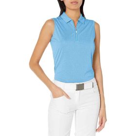 Callaway Golf Women's Sleeveless 1/4 Zip Heather Golf Polo