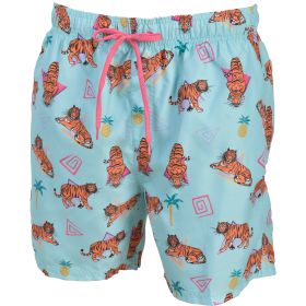 Canyon Creek Men's Aqua Tiger 6" Inseam Classic Swim Trunk