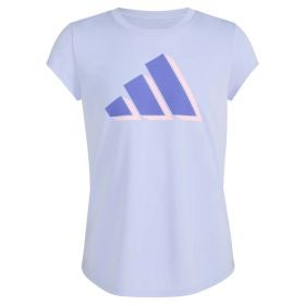 adidas Girls' Poly Logo Tee