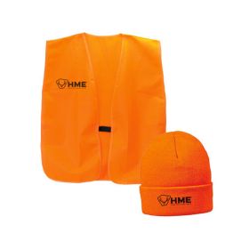 Hme ORANGE VEST & BEANIE