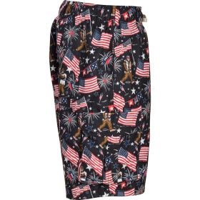 Canyon Creek Men's Belivin Sasquatch Americana 9" Inseam Swim Trunk with Cargo Pocket