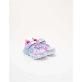 Skechers Girls' Infinite Heart Lights Heart Jewels Sneaker