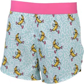 Aeroline Men's Mint Running Banana 4" Inseam Printed Running Shorts