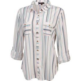 Canyon Creek Women's Striped Button-Front Woven Shirt