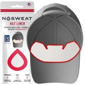 Nosweat PGA Tour Golf Hat White Sweat Liners - 6 Pack