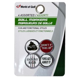 Jef World Golf Fore Get It Ball Markers
