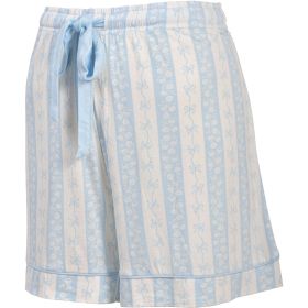 Embrace Your Love Women's Bow Stripe Printed Knit Lounge Short