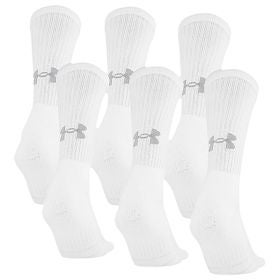 Under Armour Training Cotton Crew 6-Pack Socks