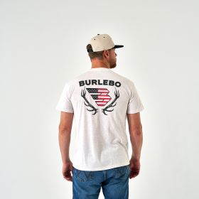 Burlebo Men's Elk Horn Logo Short Sleeve Tee