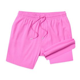 Chubbies Men's Flamingo Fizzes 5.5" Textured Lined Swim Trunks