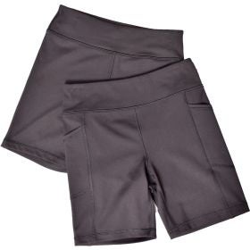 90 Degree Girl's 2 Pack Bike Short