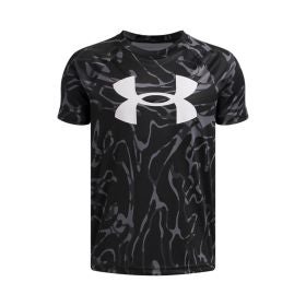 Under Armour Boys' Tech Big Logo Printed Short Sleeve Shirt