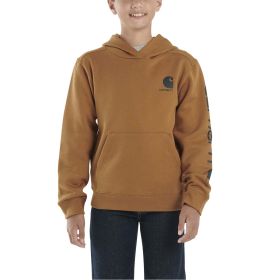 Carhartt Boy's Carhartt Brown Long-Sleeve Graphic Sweatshirt