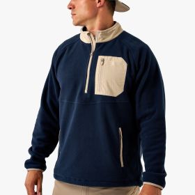 Burlebo Men's Micro Fleece Half-Zip Pullover
