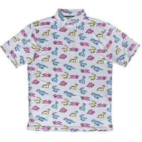 Aeroline Boy's Short Sleeve Print Polo