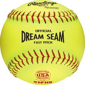 Rawlings 12-Inch USA/NFHS High School Fastpitch USA Stamp Softballs 1 Dozen