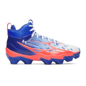Under Armour Boys' Spotlight Hammer Jr. USA Mid Football Cleats