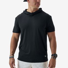 Burlebo Men's Short Sleeve Performance Hoodie