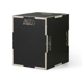 Cap 3-in-1 Textured Surface Plyometric Box 20" x 18  x 16