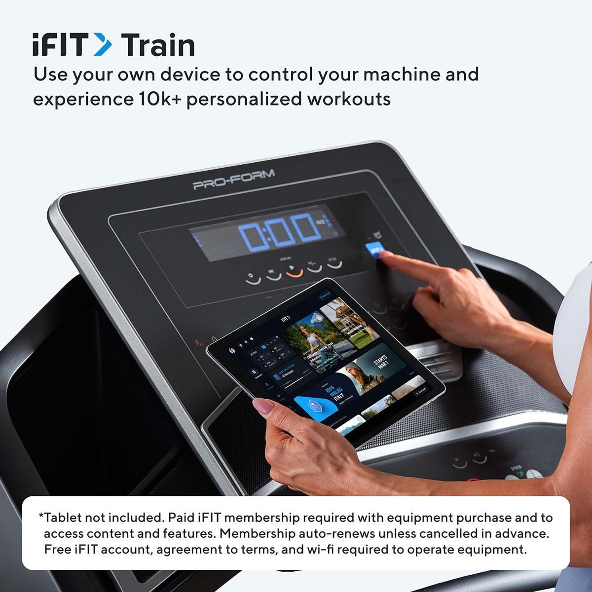 ProForm Carbon TLX Treadmill with Built-In Fan and SpaceSaver Design