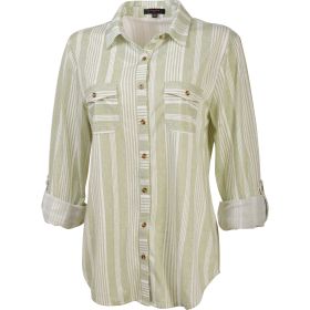 Canyon Creek Women's Striped Button-Front Woven Shirt