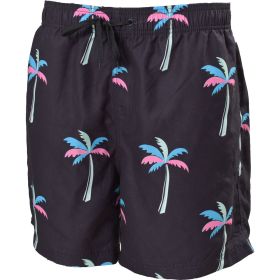 Canyon Creek Men's Neon Palm Tree Print Volley Shorts