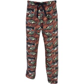 Canyon Creek Men's Green Bass Plush Fleece Lounge Pants
