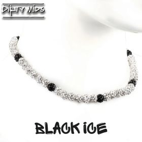 Dirty Mids 18" Black Ice Collection Baseball Necklace