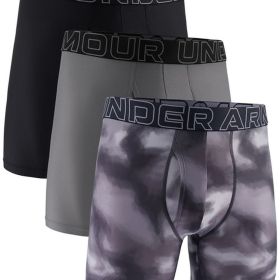 Under Armour Men's Performance Tech Mesh Novelty 6" Boxer Briefs 3-Pack
