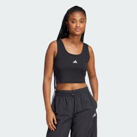 adidas Women's Essentials Small Logo Cotton Lifestyle Tank Top