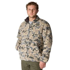 Carhartt Men's Camo Sherpa Fleece Quarter-Zip Jacket