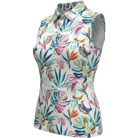 Vibes Women's Tropic Rush Sleeveless Polo