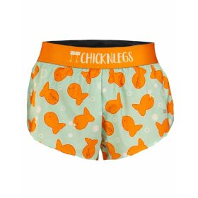 Chicknlegs Women's Hawaiian 1.5" Split Running Shorts